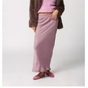 UO Crinkle Satin Maxi Skirt - NWT | XS (has a tear from manufacturer)